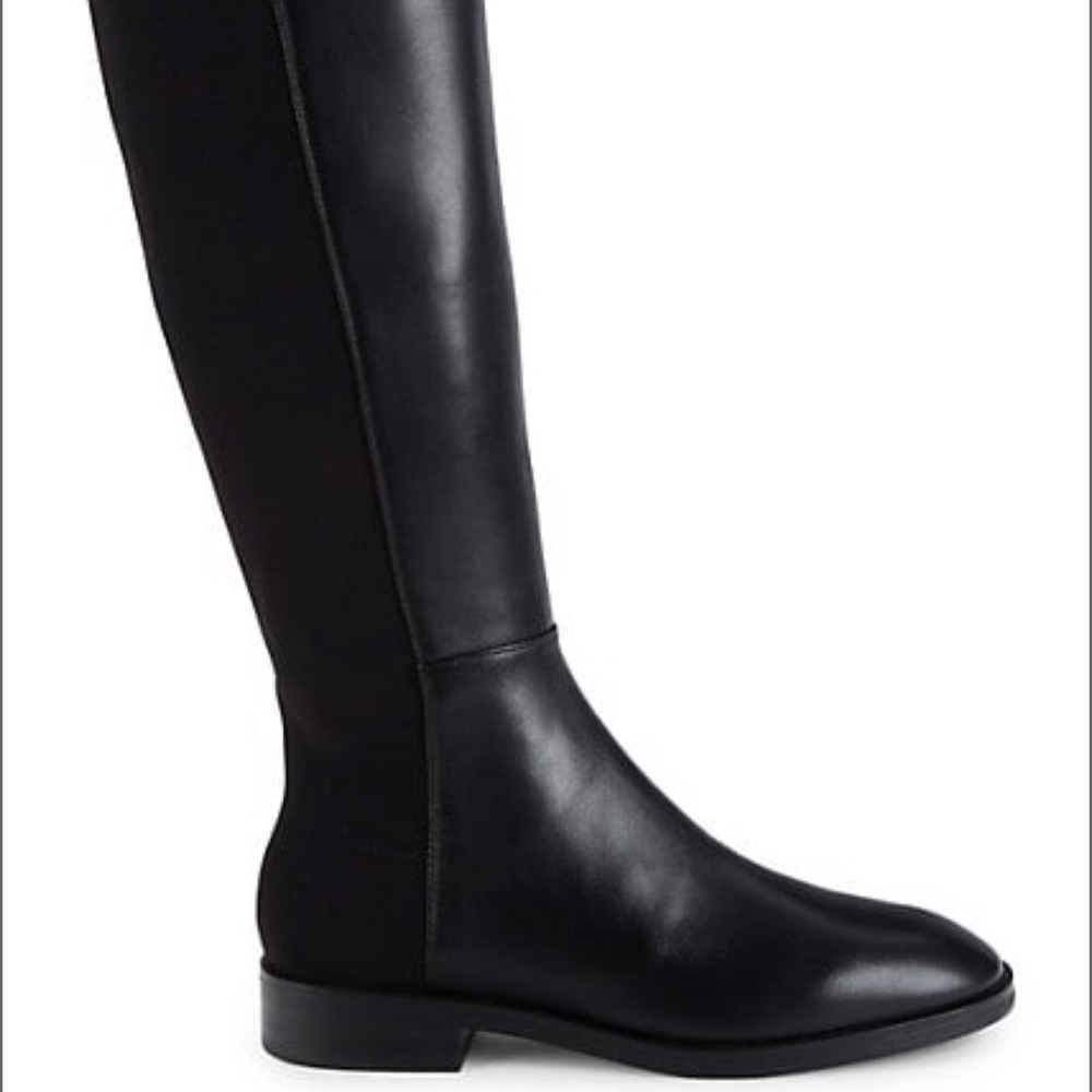 Stuart Weitzman black keelan leather knee high boots size 7-10